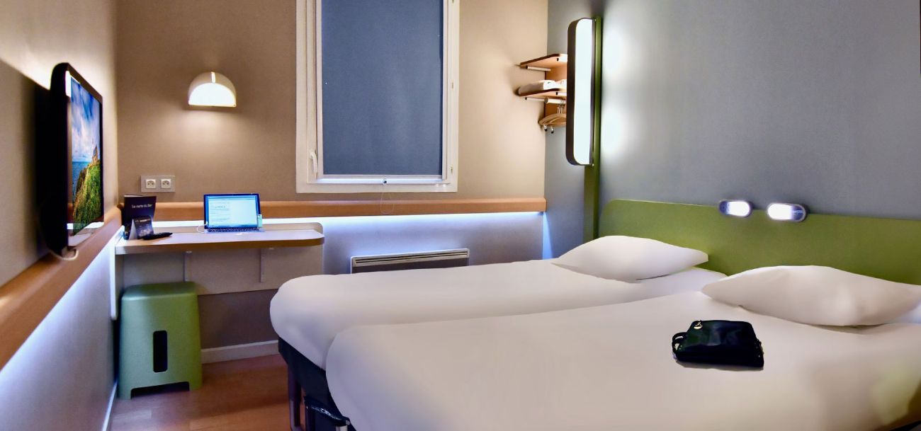 Chambre Twin de l'hôtel Ibis Budget Brest Centre Port