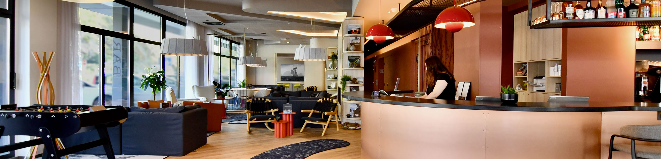 Accueil de l'h&ocirc;tel du port de Brest