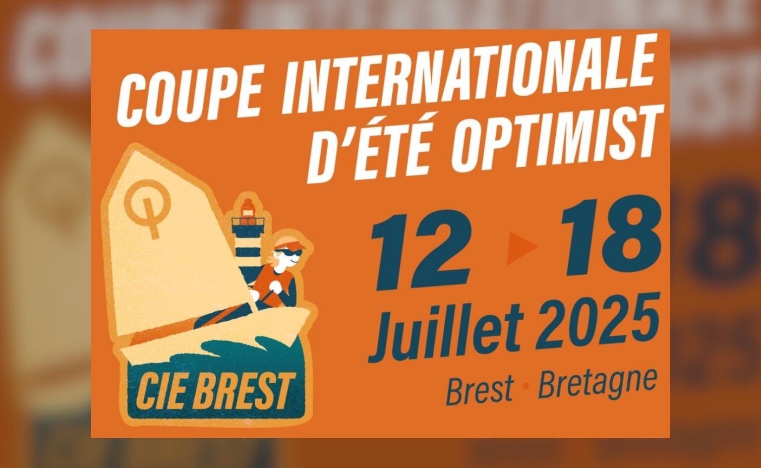 La Coupe Internationale d'&Eacute;t&eacute; Optimist 2025 &agrave; Brest